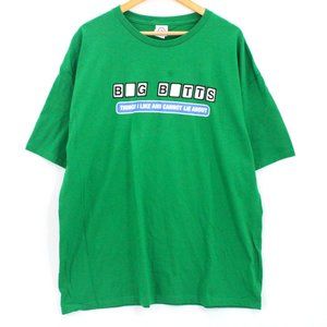 Vintage Delta Pro Shirt Mens Green Short Sleeve Big Graphic Funny Logo Y2K 2XL